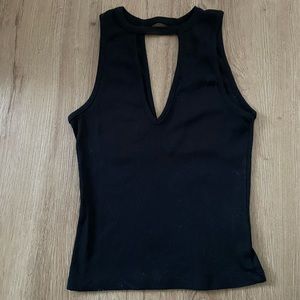 Black tank top